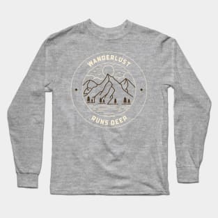 Wanderlust Runs Deep Nomad Long Sleeve T-Shirt